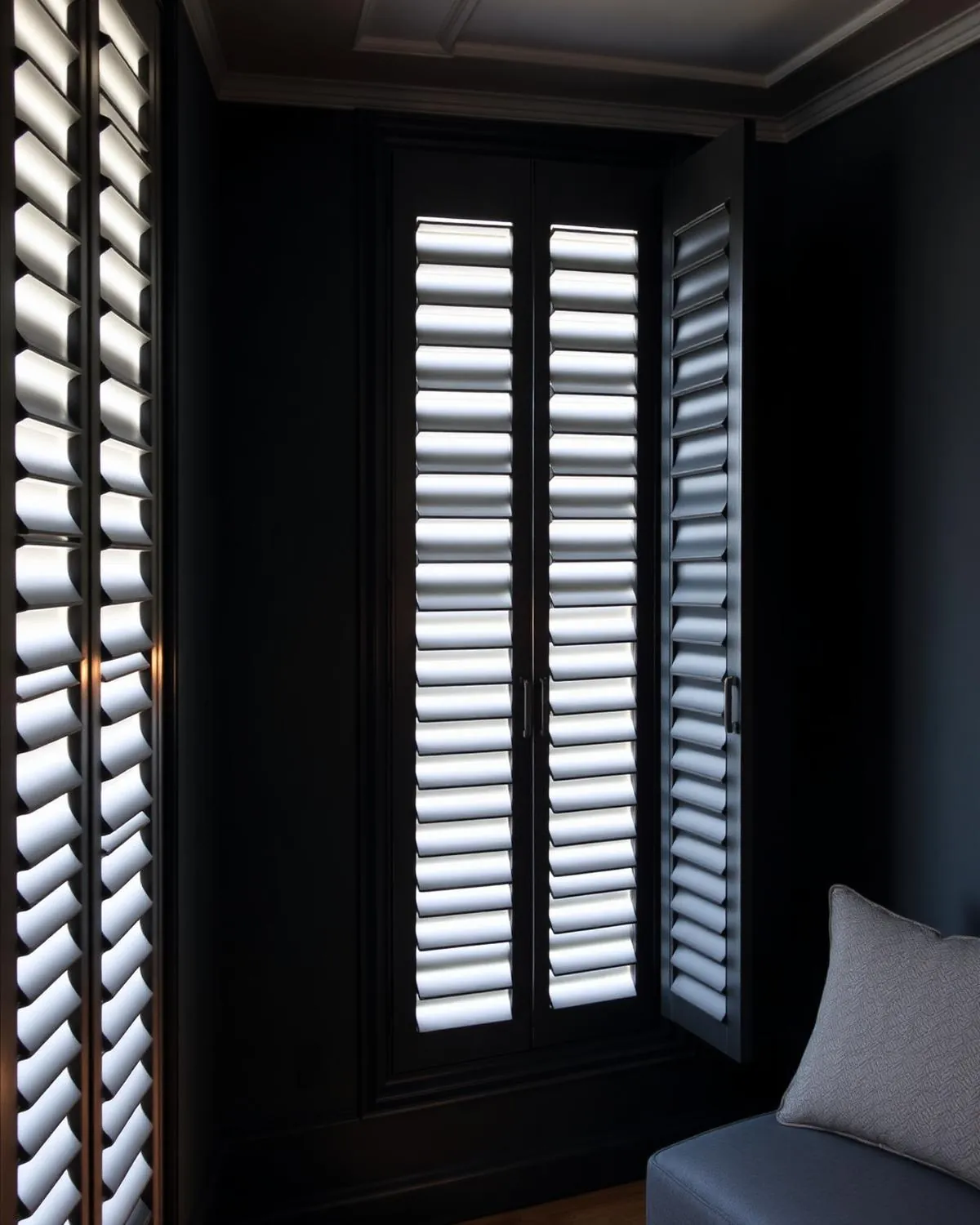 Solid Shutters in a residential interior